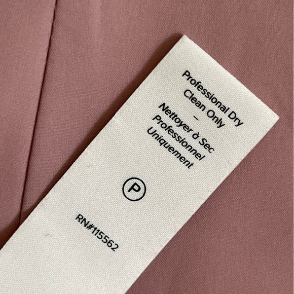 Cinq à Sept Blazer Jacket Women's 4 Dusty Pink Crepe Satin Tuxedo Barbie Lady - Picture 13 of 15